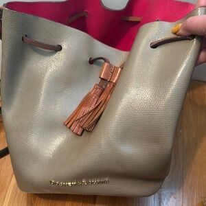 Dooney & Bourke Tan Bucket Bag, beautiful condition.